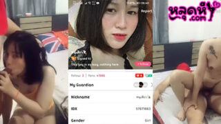 Mlive leaked clip, Nong Fang IDX-57671663 sucks P'Mong's dick in the middle of live broadcast.