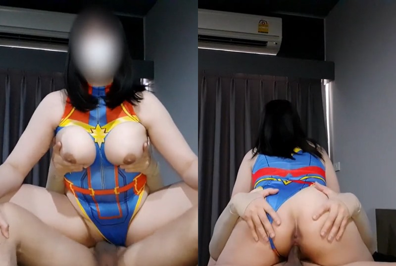 Gozada dentro do Capitão Marvel MissCreampie.