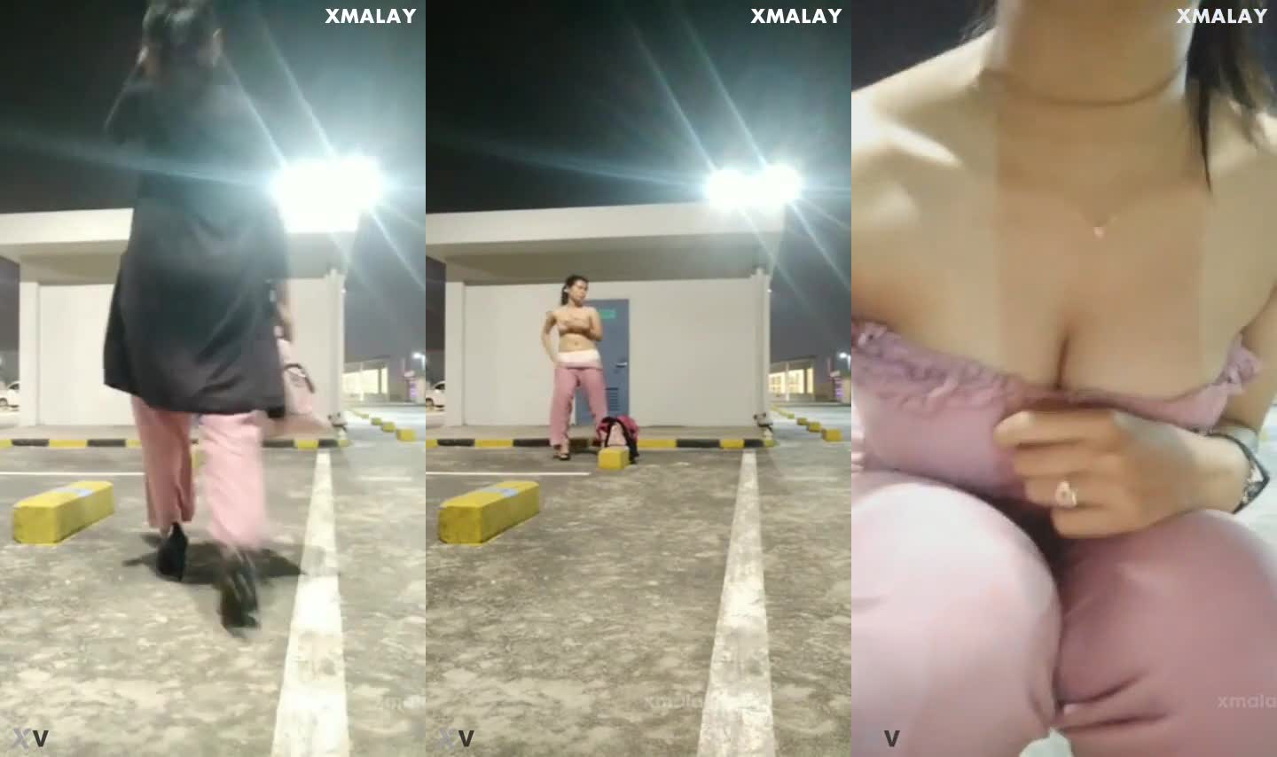 Big Boobs At The Parking Lot Again
