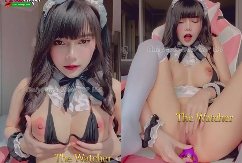 TANGMOININ น้องแตงโมเกี่ยวหีคาชุดเมด สาวทรงซ้อสุดสวย แต่งชุดเซ็กซี่